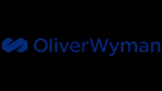 The image features the logo of Oliver Wyman, a global management consulting firm.
